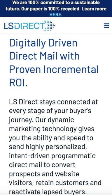 LS Direct website screenshot