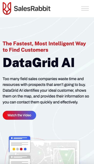 Salesrabbit website screenshot